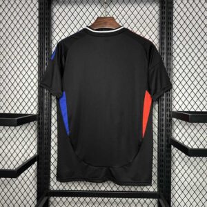 Maglia Olympique Lione nero 2024-2025 con numero