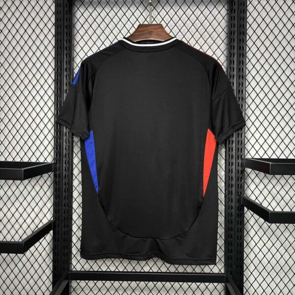 Maglia Olympique Lione nero 2024-2025 con numero