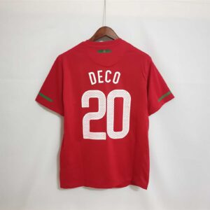 Maglia Retro Portogallo 2010 Deco con numero