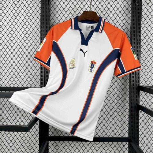 Maglia Retro Real Oviedo OLI 2000-2001 bianco Maglia Retro Real Oviedo OLI 2000-2001 bianco