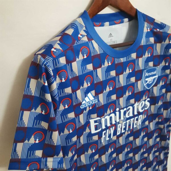 Maglia Arsenal blu 2022-2023 Allenamento laterale