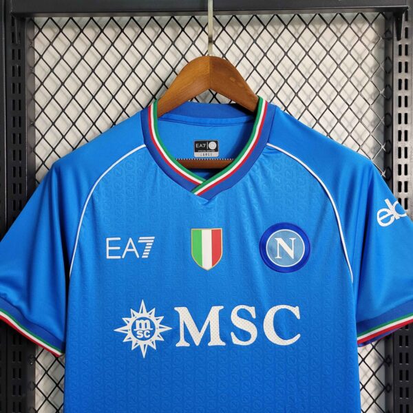 Maglia Napoli 2023-2024 Khvicha collo anteriore