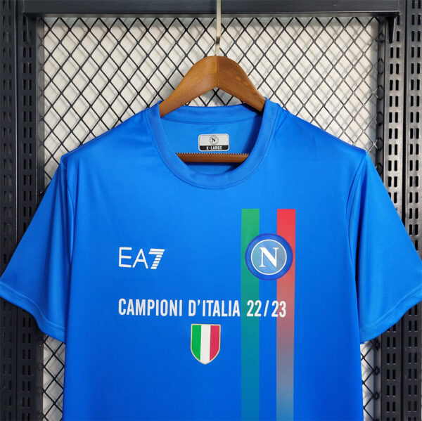 Maglia Napoli Campione 2022-2023 Azzurra petto