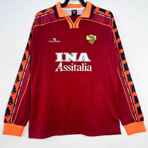 Maglia Retro AS Roma Totti 1998-1999 Capitano Manica Lunga